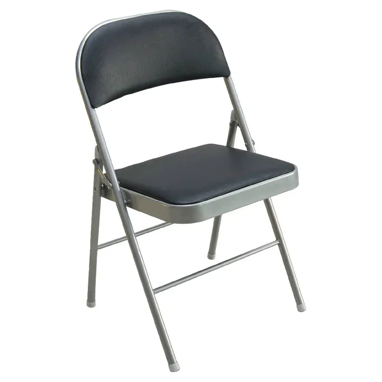 Silla plegable negra